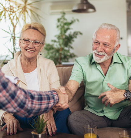 couple meeting with a realtor